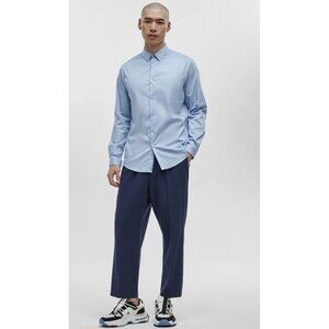 Mode of One Men's Relaxed-Fit Trousers Caspian Waters Blue Size XL NWT